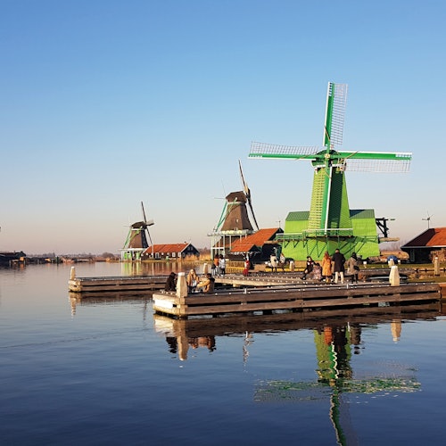 Experience the enchanting Christmas atmosphere at Zaanse Schans, where history and winter magic meet.