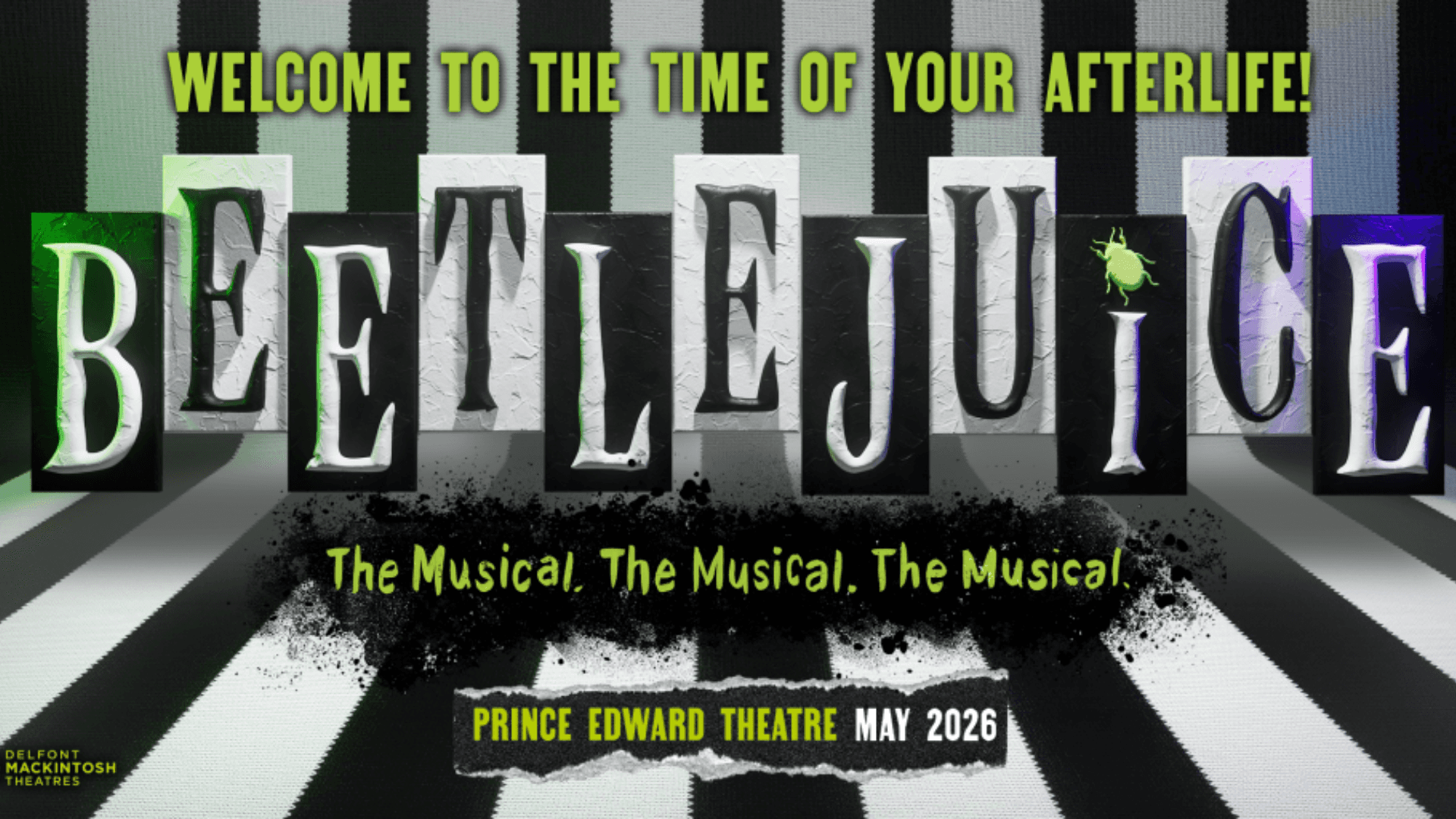 Book tickets for Beetlejuice in London opening May 2026
