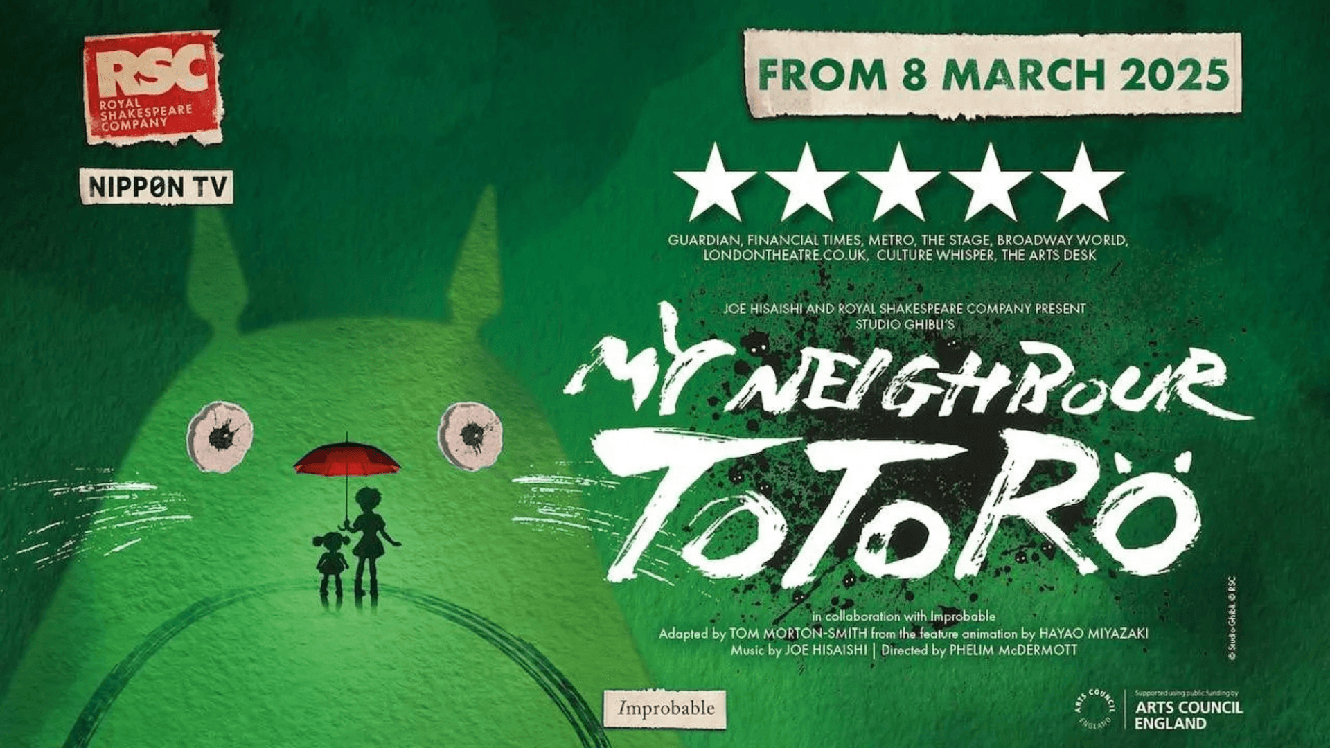 Book tickets for My Neighbour Totoro at London's Gillian Lynne Theatre