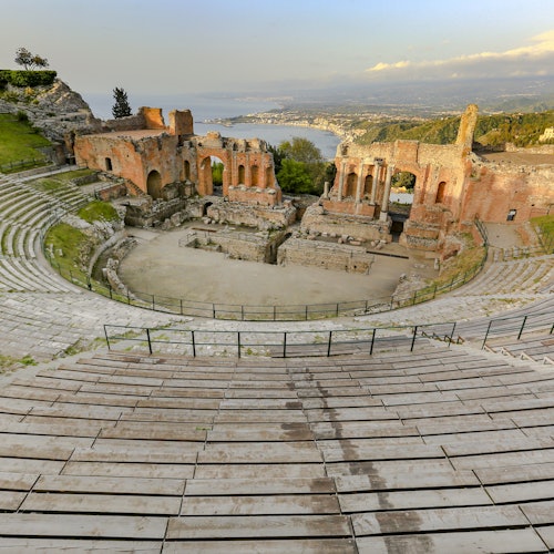 The ancient theater of Taormina.