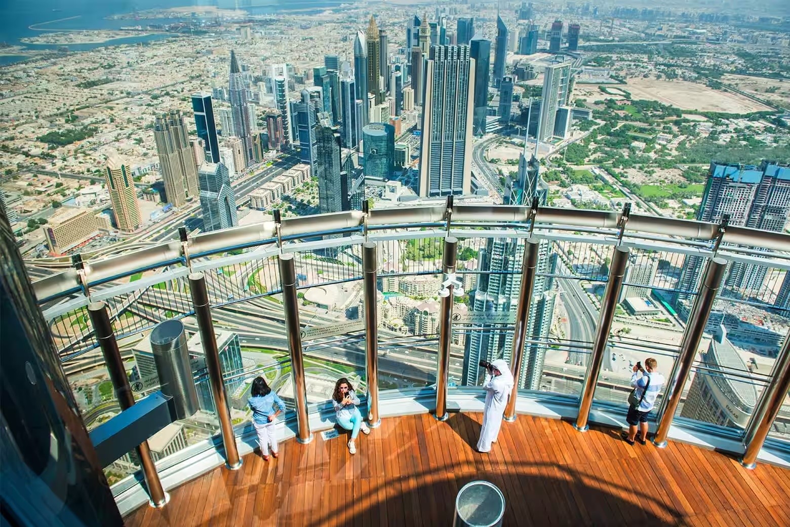 At the top burj khalifa